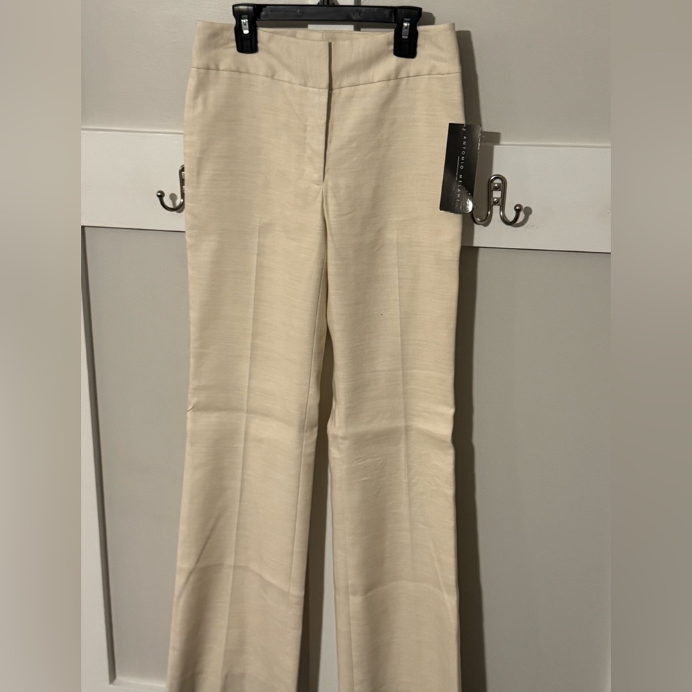 Antonio Melani Cream Wide Leg Pants NWT